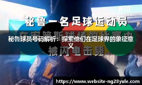 秘鲁球员号码解析：探索他们在足球界的象征意义