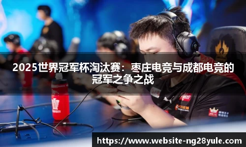 2025世界冠军杯淘汰赛：枣庄电竞与成都电竞的冠军之争之战